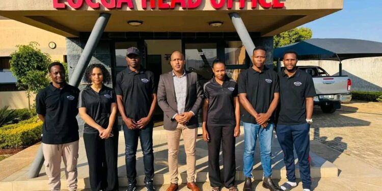 Newly elected EOCGA Athletes’ Commission executive (2025–2029) with Chairperson Sibusiso “Swazi Bolt” Matsenjwa and Vice-Chairperson Phumlile Ndzinisa leading the team.