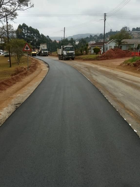 Sir Robert Coryndon Avenue after rehabilitation works along Selection Park, Sandla, Mbabane.