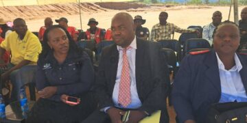 Dr. Shabangu, representing the Ministry of Health, engages with breastfeeding mothers and community members during the Breastfeeding Day commemoration in Hosea.