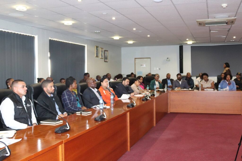 Health suppliers and service providers attending a consultation with Prime Minister Russell Mmiso Dlamini on improving Eswatini’s health system.