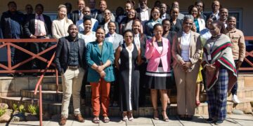 Officials from the financial sector and the UNDP at the Financial Sector Consultation Workshop on Eswatini’s updated climate commitments.