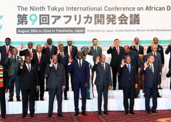 African leaders and international delegates gather for a group photo at TICAD 9 in Yokohama, Japan