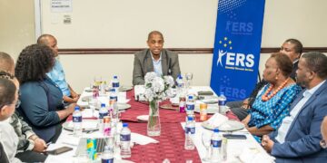 ERS Commissioner General Brightwell Nkambule during the follow-up meeting with the Ministry of Tinkhundla. Photo by ERS.