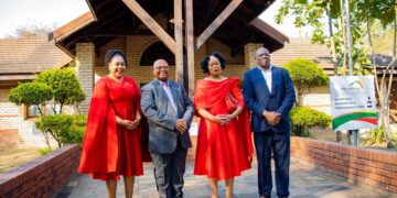 MEC for Economic Development and Tourism Jesta Sidell with Acting MTPA CEO Lemmy Mdluli and two senior officials during the official handover ceremony.