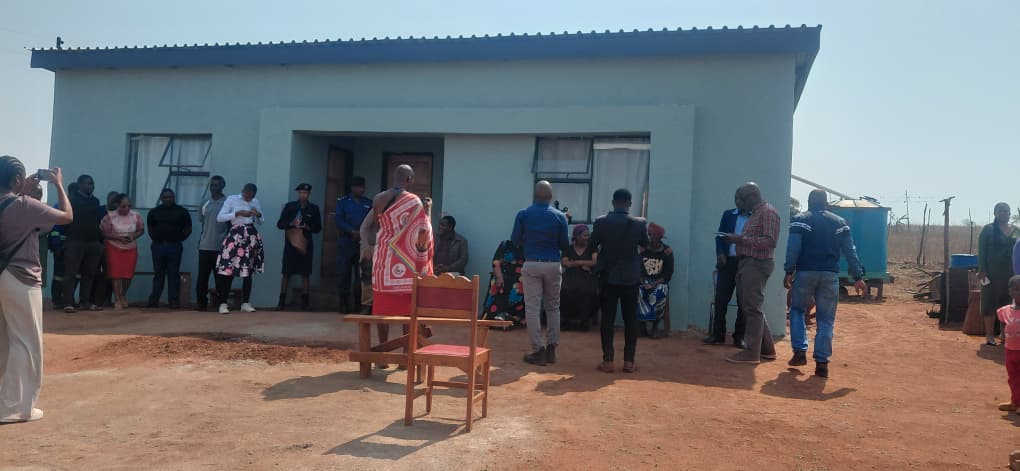 One of the newly constructed houses handed over to vulnerable families affected by last year’s storms in Lomahasha.