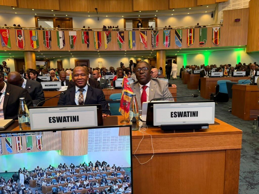 Eswatini delegation, led by Finance Principal Secretary Vusie Dlamini, attending the 50th ESAAMLG Task Force Meeting in Addis Ababa, Ethiopia.