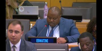 Eswatini’s representative attending the 7th UNDP Executive Board meeting in New York where the country’s new development plan for 2026 to 2030 was approved. Photo: UNDP Eswatini