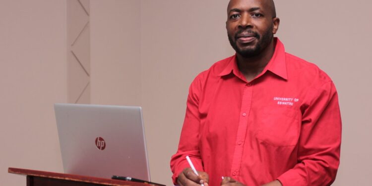 Dr Wisdom Dlamini speaking at the C3SR first stakeholder engagement. (Pic' supplied)