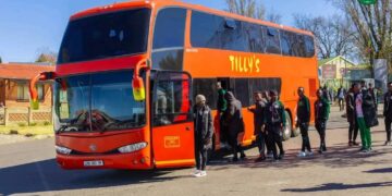 Nsingizi Hotspurs departs for Durban. | Pic supplied