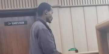 Majahonkhe Sonny Nhlabatsi appeared at the Mbabane Magistrates Court on Thursday. | Pic: Sithembiso Sihlongonyane