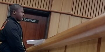 Mlondi Mbingo appeared at the Mbabane Magistrates Court on Thursday. | Pic: Sithembiso Sihlongonyane
