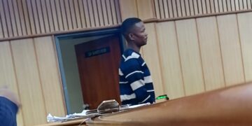 One of the suspects before Magistrate Sifiso Vilakati. | Pic: Sithembiso Sihlongonyane