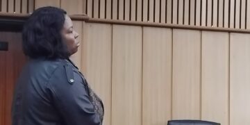 Nontobeko Langa appeared at the Mbabane Magistrates Court. | Pic: Sithembiso Sihlongonyane