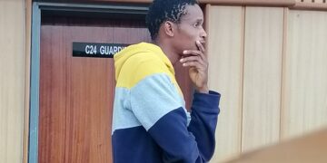 Wandile Magongo appeared at the Mbabane Magistrates Court on Wednesday. | Pic, Sithembiso Sihlongonyane
