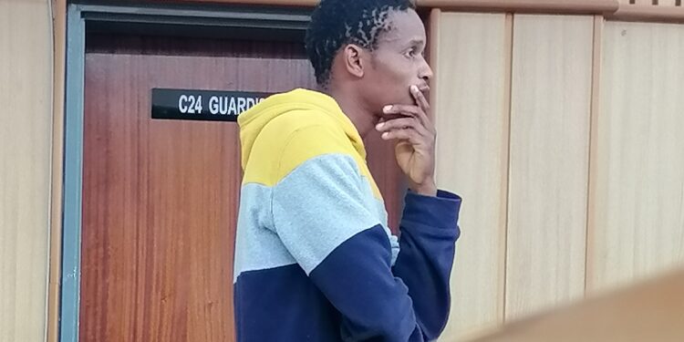 Wandile Magongo appeared at the Mbabane Magistrates Court on Wednesday. | Pic, Sithembiso Sihlongonyane