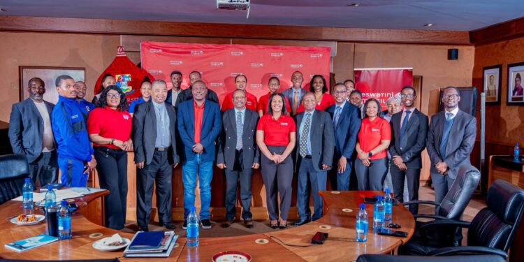 UNESWA students during the launch of the new Eswatini Mobile Tertiary Student Bundle at Kwaluseni Campus.