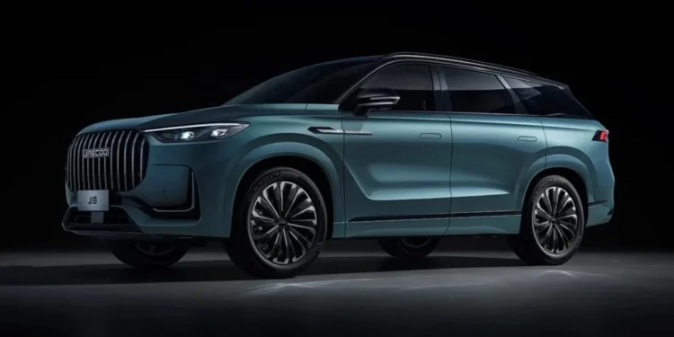 Long delayed J8 is expected to arrive in South Africa before the end of the year. Image: Jaecoo Malaysia