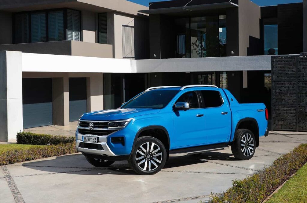 Long awaited 222 kW petrol Amarok will likely be offered solely on the depicted Aventura grade. Image: Volkswagen