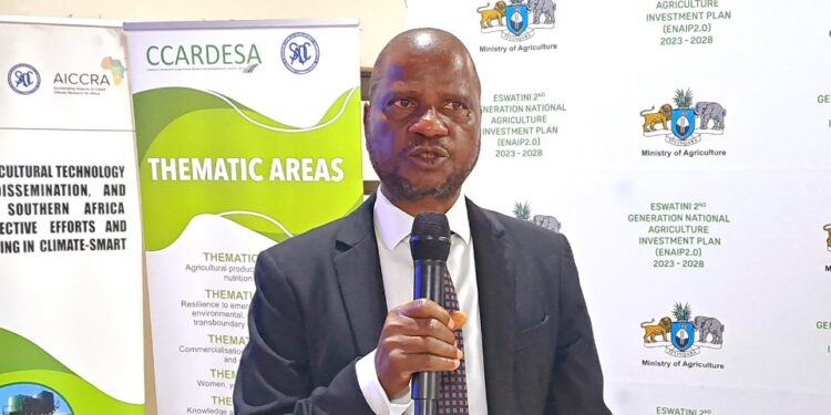 The Minister of Agriculture, Honourable Mandla Tshawuka