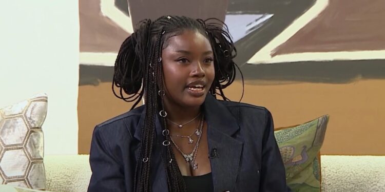 Filah Lah Lah during her appearance on the Expresso Show at SABC, where she spoke about her debut visual album On Air and performed live for viewers across the continent.