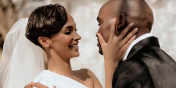 Dr Musa Mthombeni and his wife, Liesl Laurie-Mthombeni. Picture: Instagram/@liesllaurie