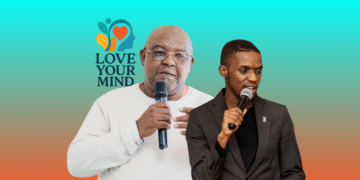 Sisekelo Nkosi and Bheki Makhubu featured in a graphic promoting LYM’s upcoming mental health dialogue in Manzini.