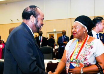 His Majesty King Mswati III meets South African music icon Yvonne Chaka Chaka at TICAD9 in Japan