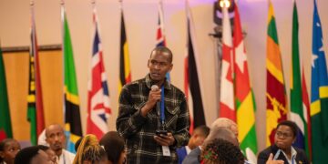 Selu Simelane at the 1st consultative dialogue. | Pic, ENYC/Facebook