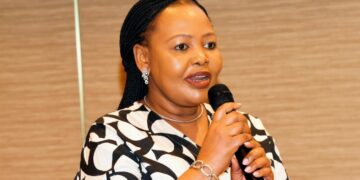 Minister Pholile Shakantu at TICAD 9 in Yokohama, discussing Eswatini’s achievements and future cooperation with Japanese officials.