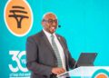 FNB Eswatini Chief Executive Officer Thokozani "TK" Dlamini making his remarks. | Pic, Khulekile Mhlanga