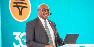 FNB Eswatini Chief Executive Officer Thokozani "TK" Dlamini making his remarks. | Pic, Khulekile Mhlanga
