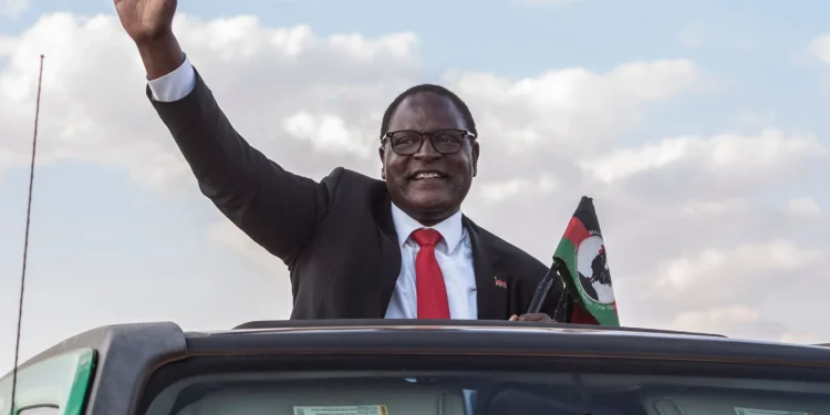 Outgoing Malawi President Lazarus Chakwera