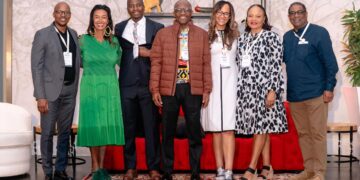 Members of the dissolved SA Tourism Board at the SATSA Conference 2025, where they announced their BackaBuddy campaign. Source: SATSA/Gaby Chitamu