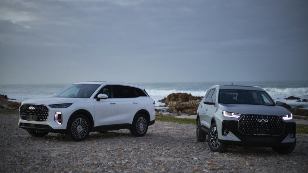 The Chery Tiggo 9 PHEV and Tiggo 7 PHEV proved their endurance by covering over 1,200km on a single tank during the Chery 1 Tank Challenge. Photo: TopGear SA