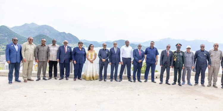 Eswatini Prime Minister Russell Mmiso Dlamini joins African and global leaders at the inauguration of the Grand Ethiopian Renaissance Dam