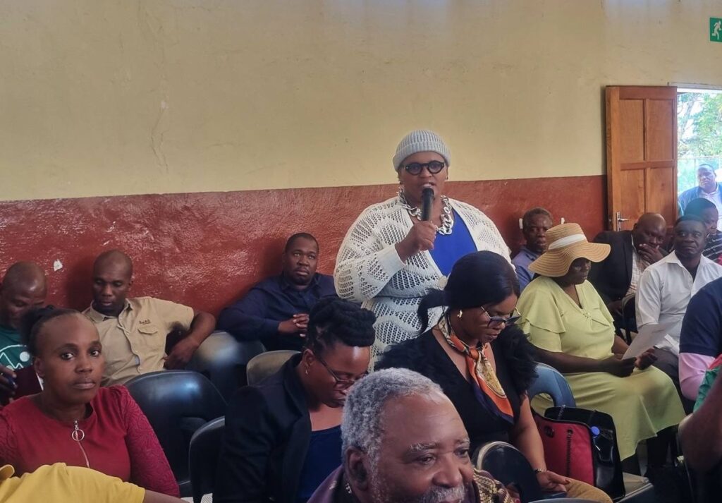 community leaders follow proceedings at the Budget to the People consultation in Manzini.