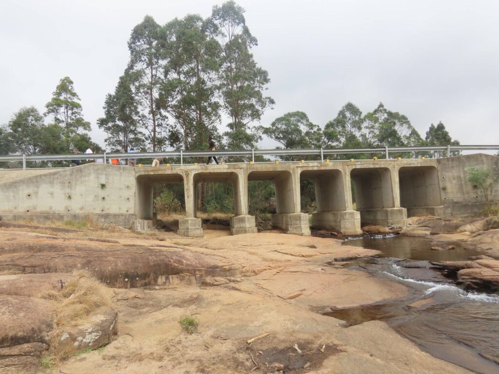 The low-level bridge along the Gobholo route earmarked for upgrading to improve safe passage for motorists.
