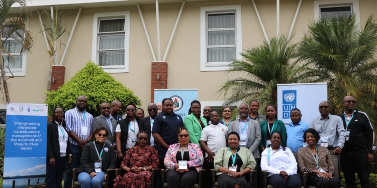 IncoMaputo stakeholders meet to discuss priorities and strategies for the five-year basin restoration project. Photo by UNDP Eswatini