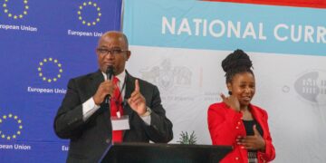 Central Bank Governor Dr Phil Mnisi addressing the 5th National Curriculum Conference at the George Hotel in Manzini