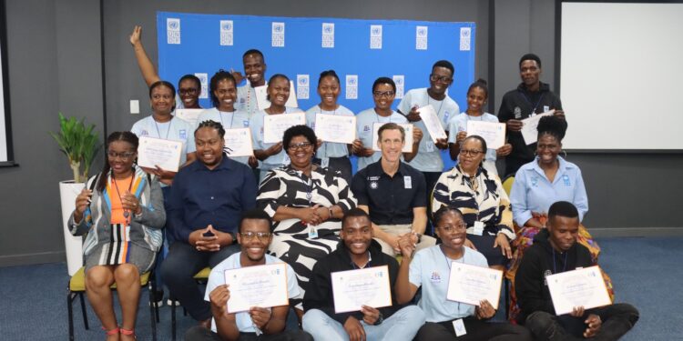UNDP student ambassadors graduate in Mbabane after a year of driving youth-led projects on climate action, sustainable development and community empowerment across Eswatini.
