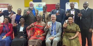 Dignitaries and representatives during the International Day of the Deaf commemoration at the Bible Society Office in Mahlanya