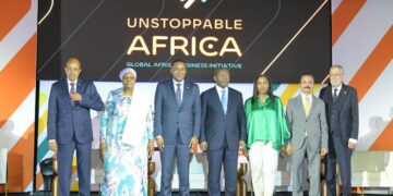 President Boko with US Secretary of Commerce Howard William Lutnick and other delegates at UNGA 80 yesterday in New York.