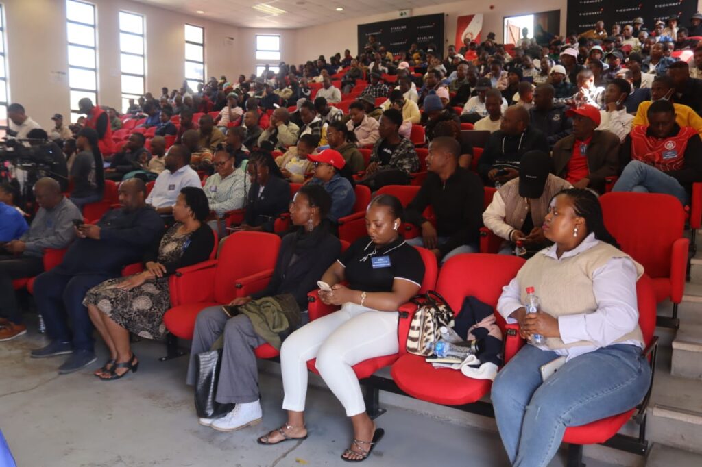 Attendees following proceedings at the Digital Innovators Summit hosted at Lerotholi Polytechnic.