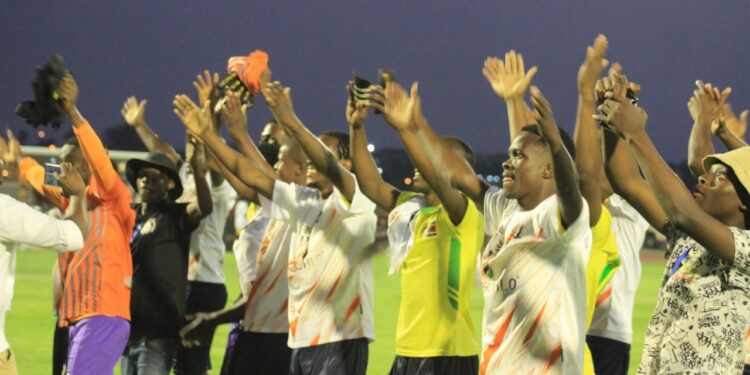 Ezulwini United celebrate after their victory. | Pic, Lindelwa Myeni