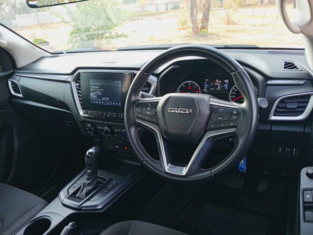 Interior looks basic, but still has ample features for what is still a workhorse bakkie.