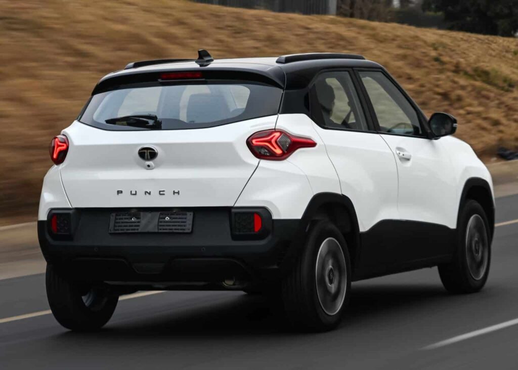 Rear has a passing resemblance to the Renault Kwid. Image: Tata