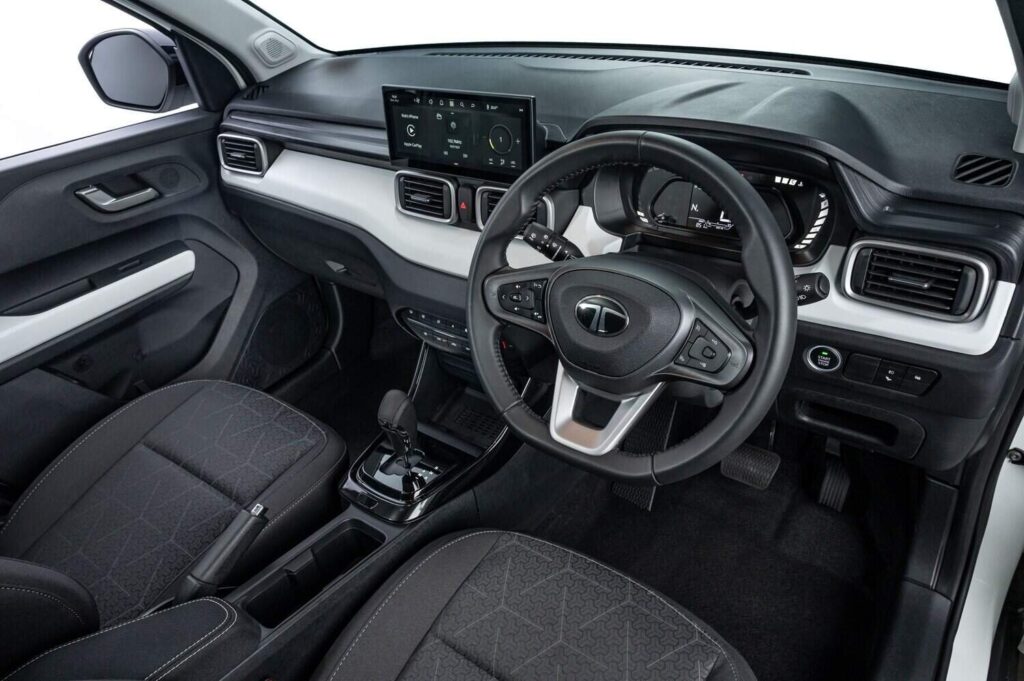 Higher-end models are furnished with a 10.25-inch infotainment system. Image: Tata
