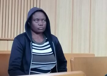 Stellar Mabuto appeared at the Mbabane Magistrates Courts on Tuesday. | Pic, Sithembiso Sihlongonyane