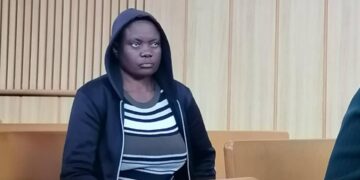 Stellar Mabuto appeared at the Mbabane Magistrates Courts on Tuesday. | Pic, Sithembiso Sihlongonyane
