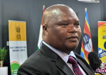 Minister Mabulala Maseko addresses the media during ITEC Day celebrations in Mbabane Photo by Adekunle Owolabi